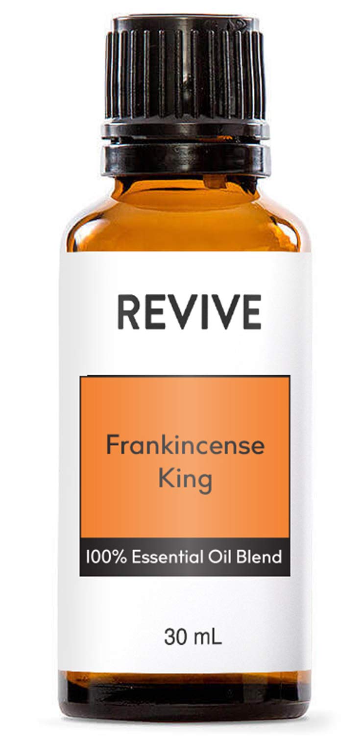 Frankincense King Essential Oil Blend 30mL by Revive Essential Oils - 100% Pure Therapeutic Grade, for Diffuser, Humidifier, Massage, Aromatherapy, Skin & Hair Care