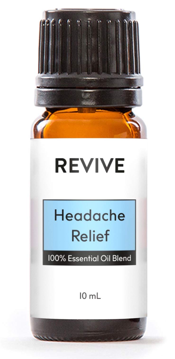 Headache Relief Essential Oil Blend by Revive Essential Oils - 100% Pure Therapeutic Grade, for Diffuser, Humidifier, Massage, Aromatherapy, Skin & Hair Care