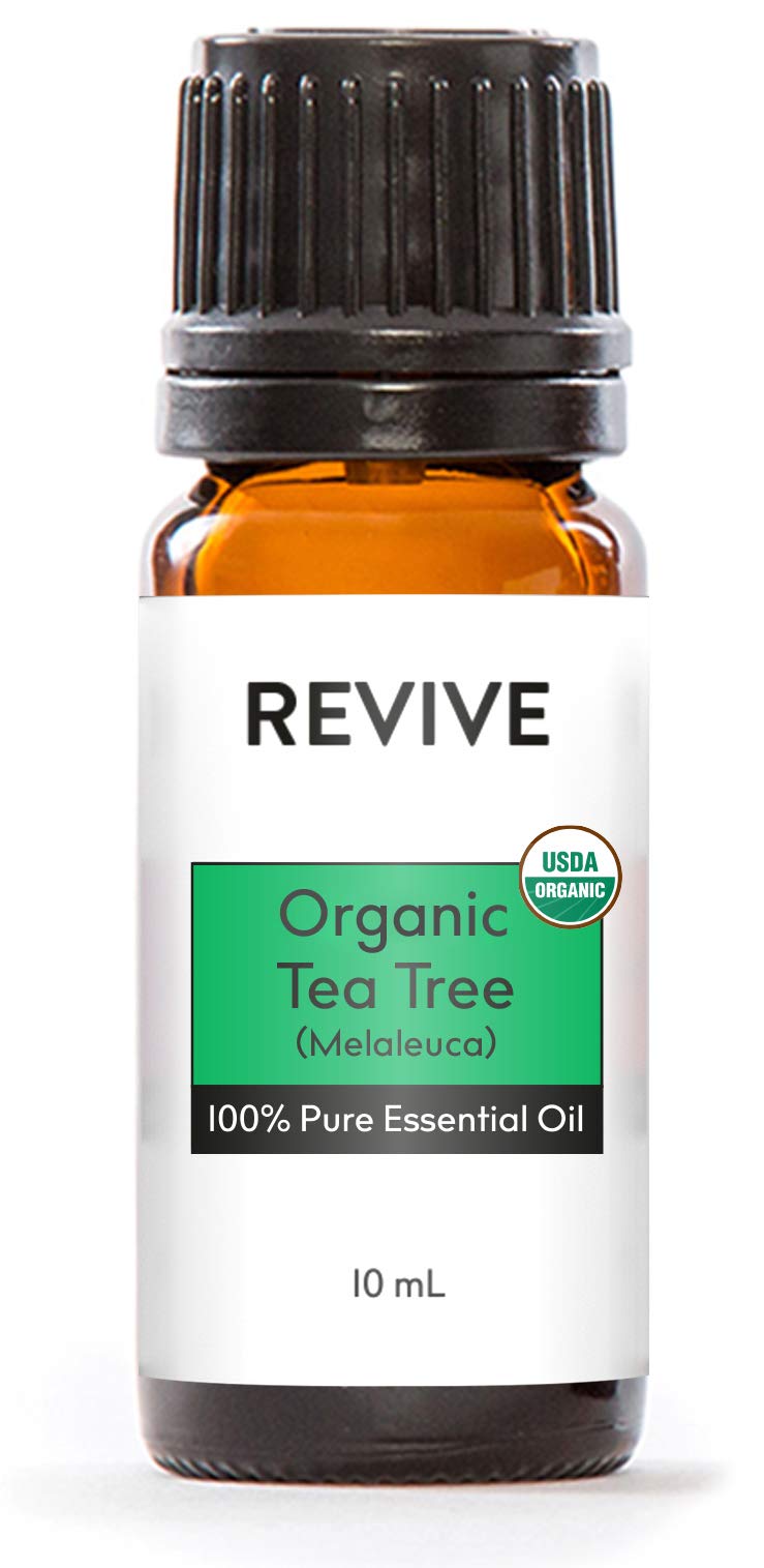 USDA Certified Organic Tea Tree Essential Oil by Revive Essential Oils - 100% Pure Therapeutic Grade, for Diffuser, Humidifier, Massage, Aromatherapy, Skin & Hair Care