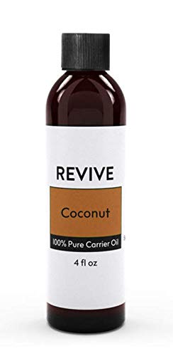 Fractionated Coconut Carrier Oil by REVIVEEO - 100% Pure Carrier Oil for Massage, Aromatherapy, Skin & Hair Care