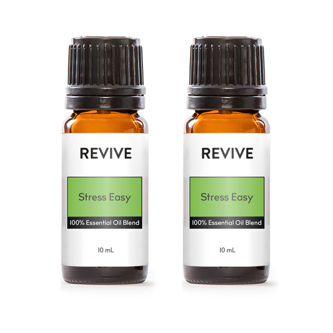 Stress Easy Essential Oil Blend 2 Pack by Revive Essential Oils - 100% Pure Therapeutic Grade, for Diffuser, Humidifier, Massage, Aromatherapy, Skin & Hair Care